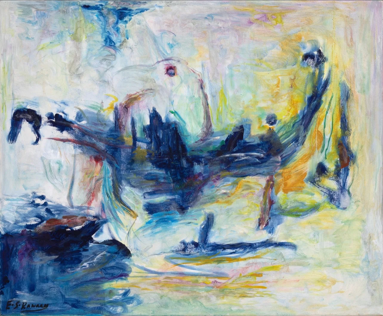 ELIE KANAAN — Untitled , 2000 Oil on canvas, 50 x 60 cm.