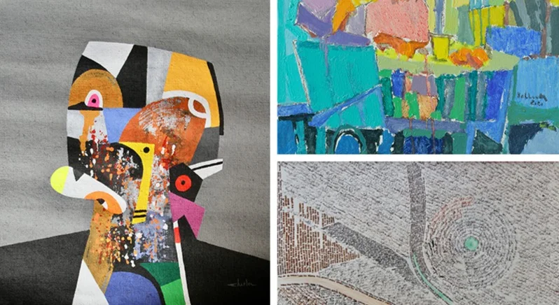 A selection of artworks from Art to Learn, Art to Live.