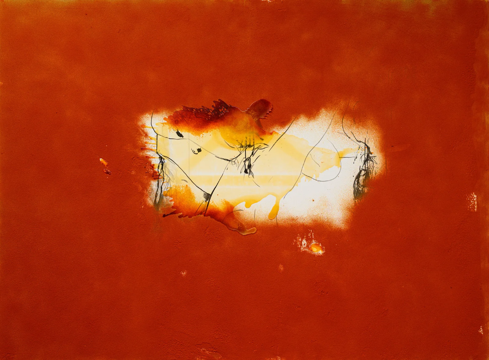 Karen Ohanyan, Untitlled 1, Red Triptych, 2026