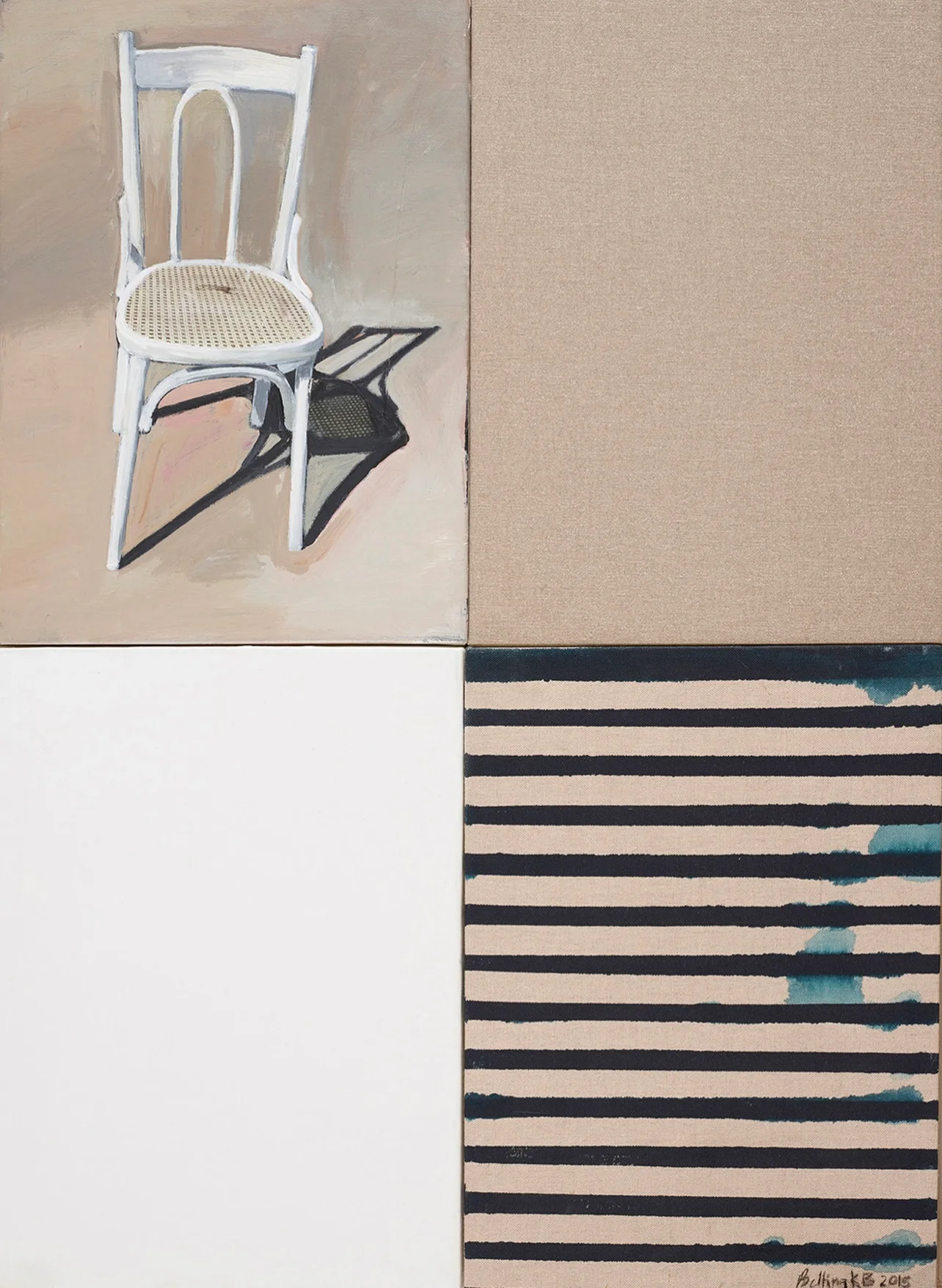 BETTINA BADR — Still Life, 2016 Mixed media on canvas, 60 x 80 cm.