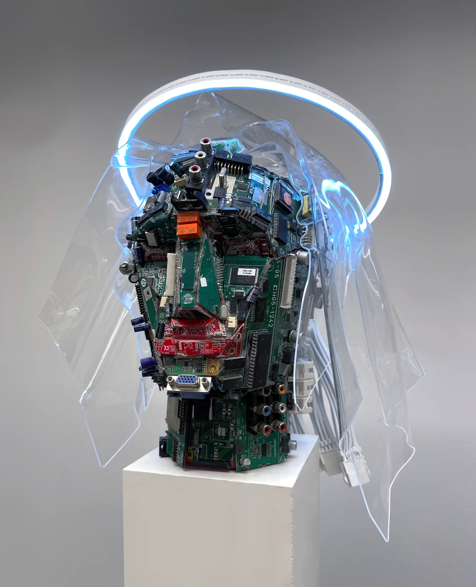 Virgin Mary, 2022 — Mixed media 17" x 17" x 17"