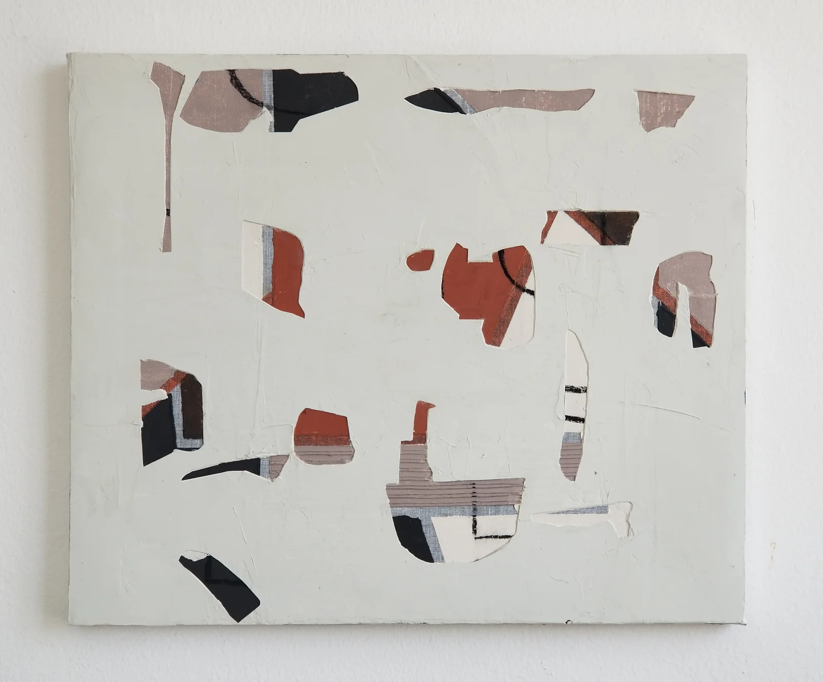 Unearthed, 2021 — Plaster, liquid copper and charcoal over Tartlatan on hard paper 16" x 19"