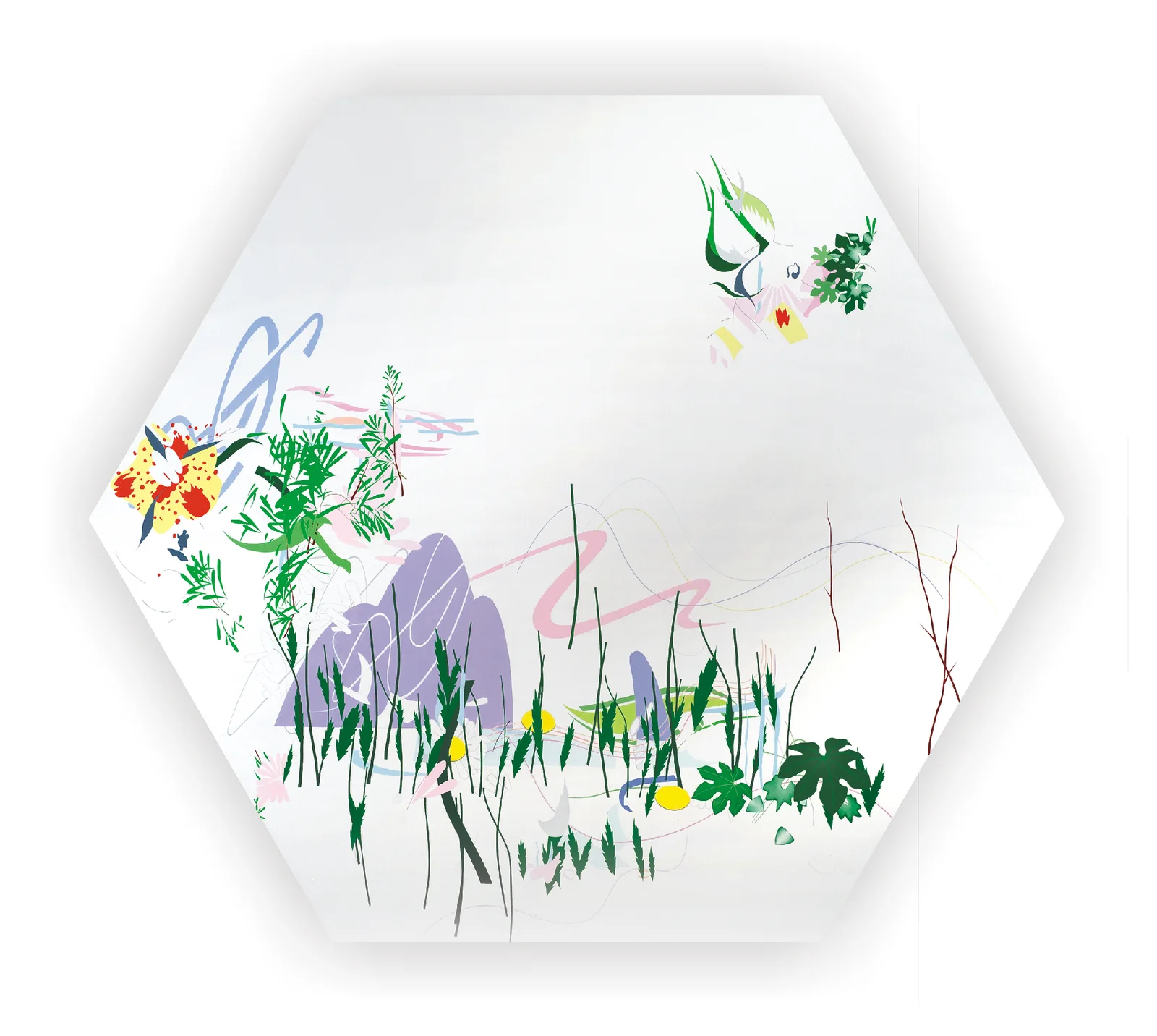 Undiscovered Weight of Color, 2009 — Oil on canvas, 87x100cm