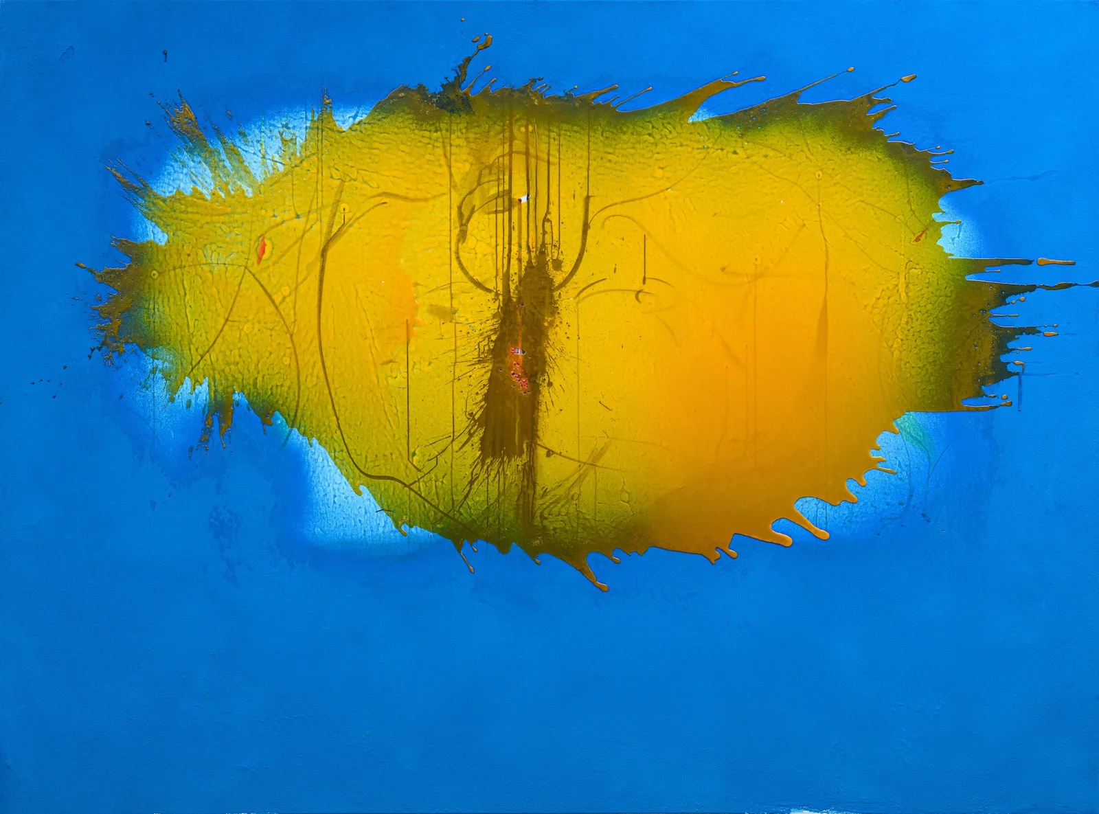 Karen Ohanyan, Untitlled 1, Blue Triptych, 2026