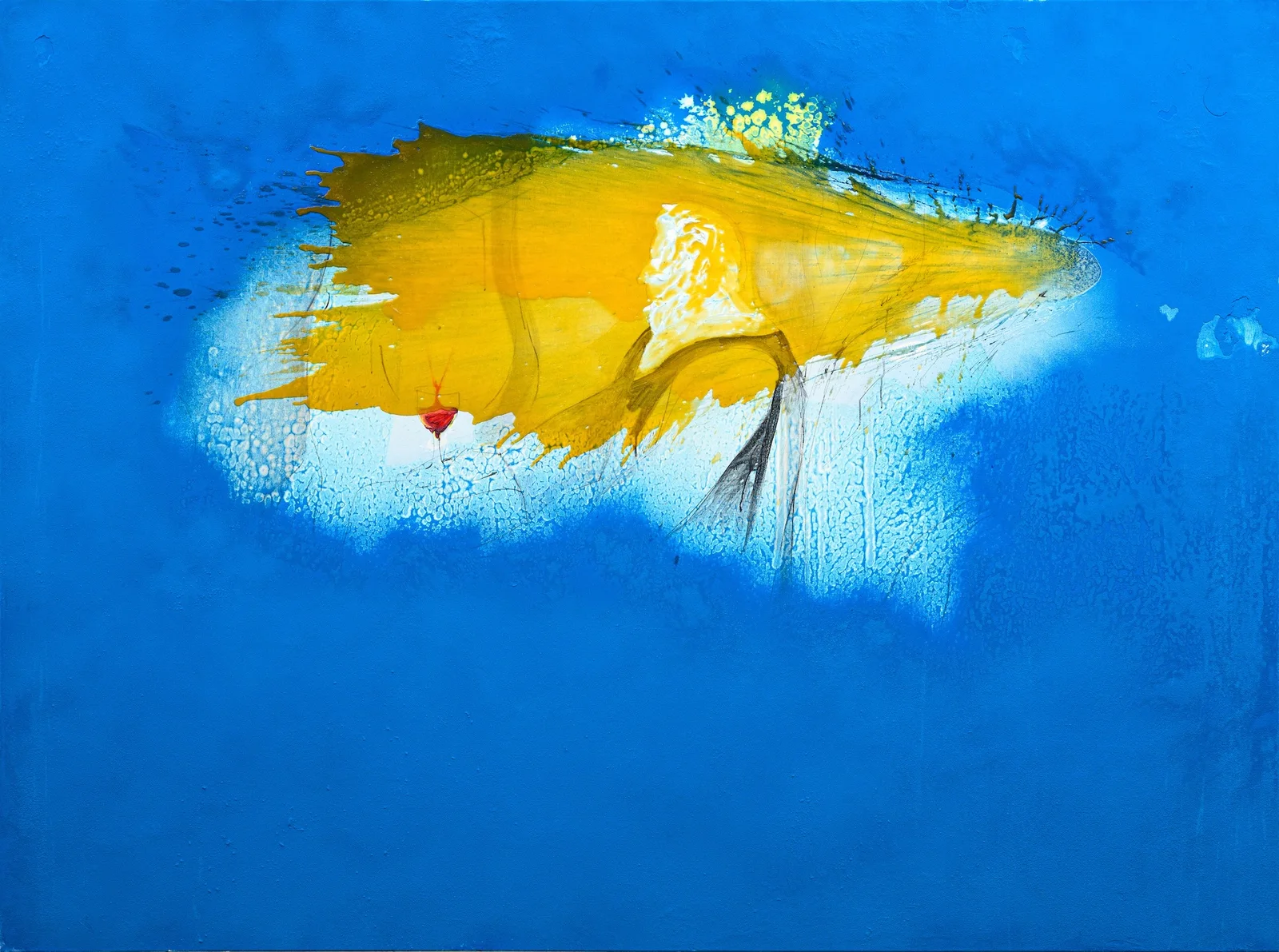 Karen Ohanyan, Untitlled 2, Blue Triptych, 2026
